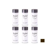پودر پرپشت کننده مو پرفکت کد 03 وزن 25 گرم رنگ قهوه ای تیره بسته 6 عددی