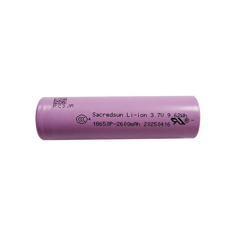 باتری لیتیومی قابل شارژ مدل SACREDSUM 18650P ظرفیت 2600 میلیآمپرساعت بسته 3 عددی