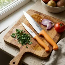 چاقو آشپزخانه حیدری کد 5876 مجموعه دو عددی