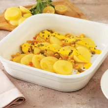 ظرف فر چینی زرین ایران مدل مربع درجه سه