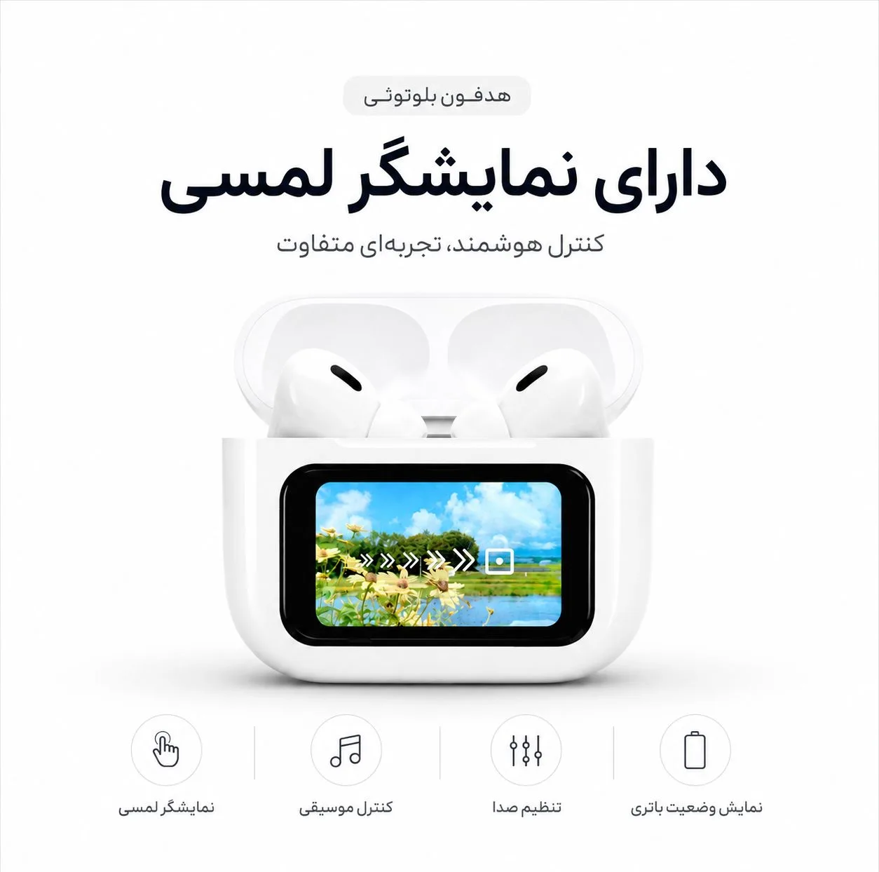 ساعت هوشمند 46 میلی متری ام ای 24 مدل 7Straps با بند سیلیکونی به همراه هدفون بلوتوثی