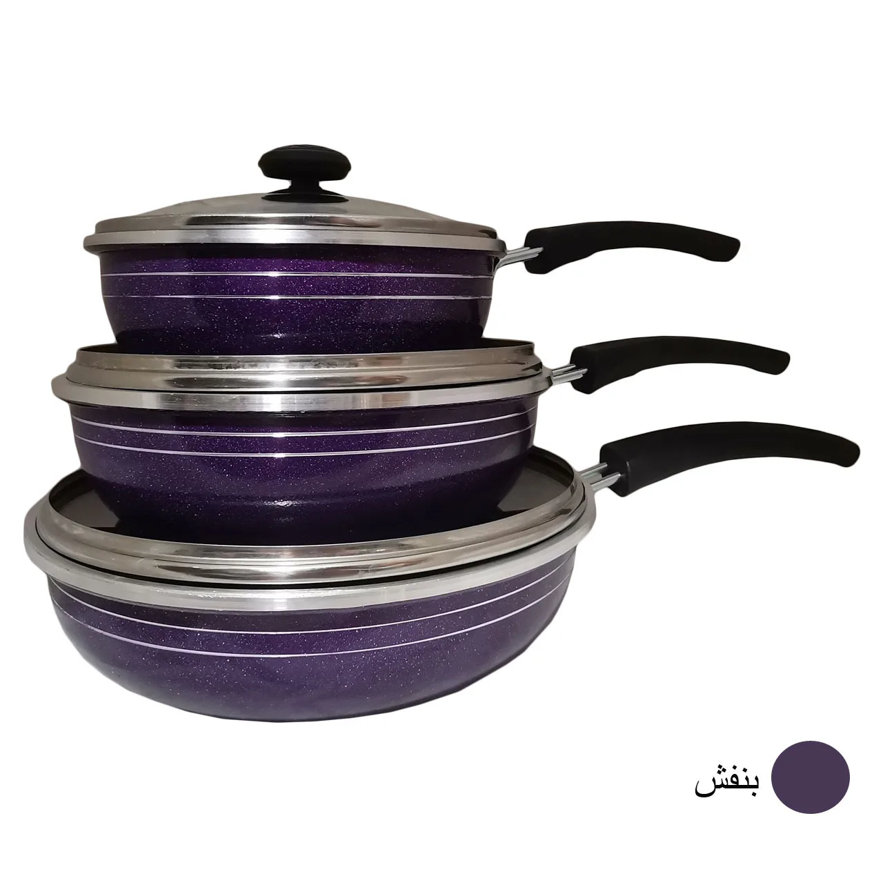 سرویس تابه 6 پارچه طرح گرانیت مدل 5502