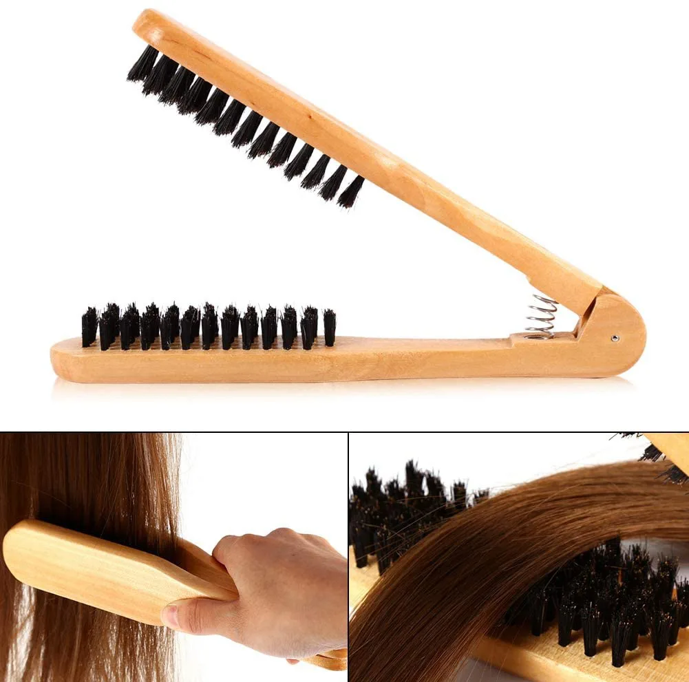 برس کراتین مو مدل چوبی کد K23IX