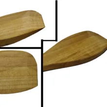 سرویس کفگیر چوبی 3 پارچه مدل توسکا