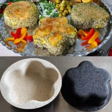 قالب ته چین به گز مدل گل