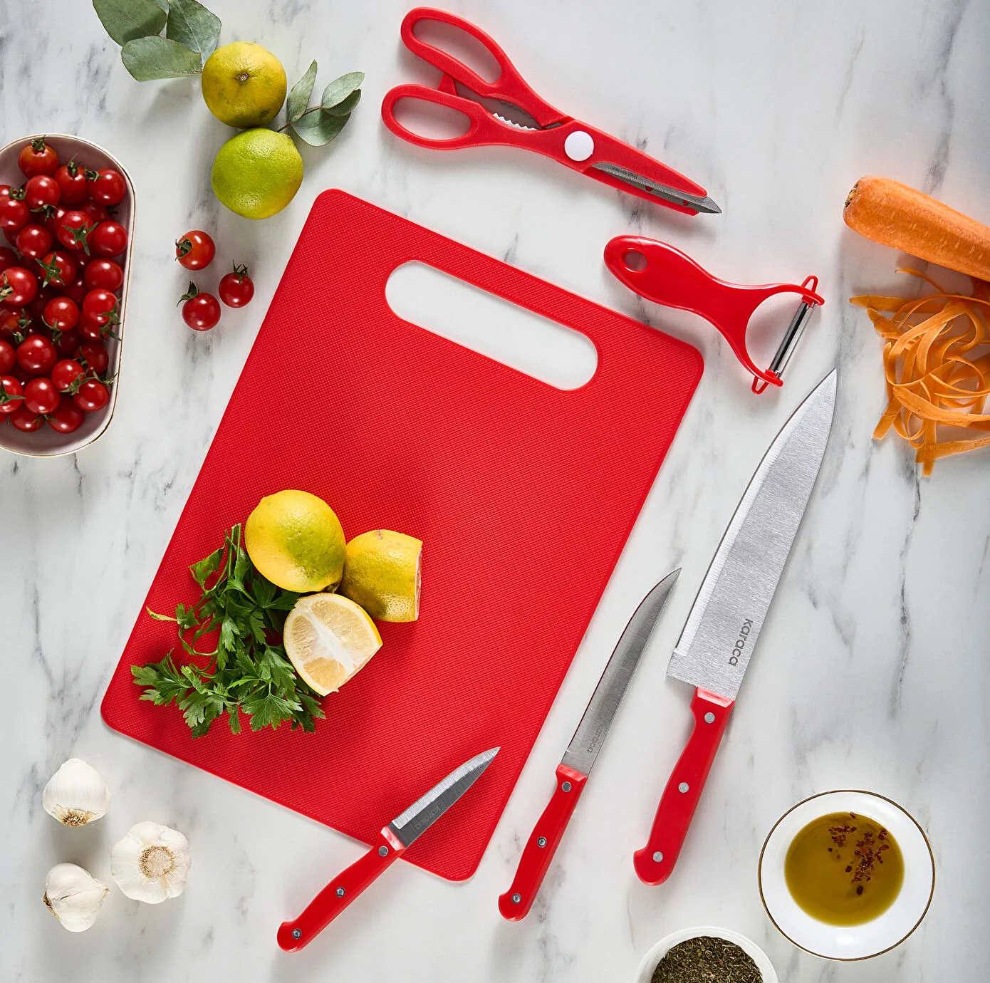 سرویس چاقو 5 پارچه کاراجا مدل SHARP