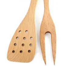 کفگیر و چنگال مدل چوبی کد KC-2