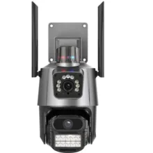 دوربین مداربسته تحت شبکه بی‌سیم مدل PTZ Dual Lens 360 درجه