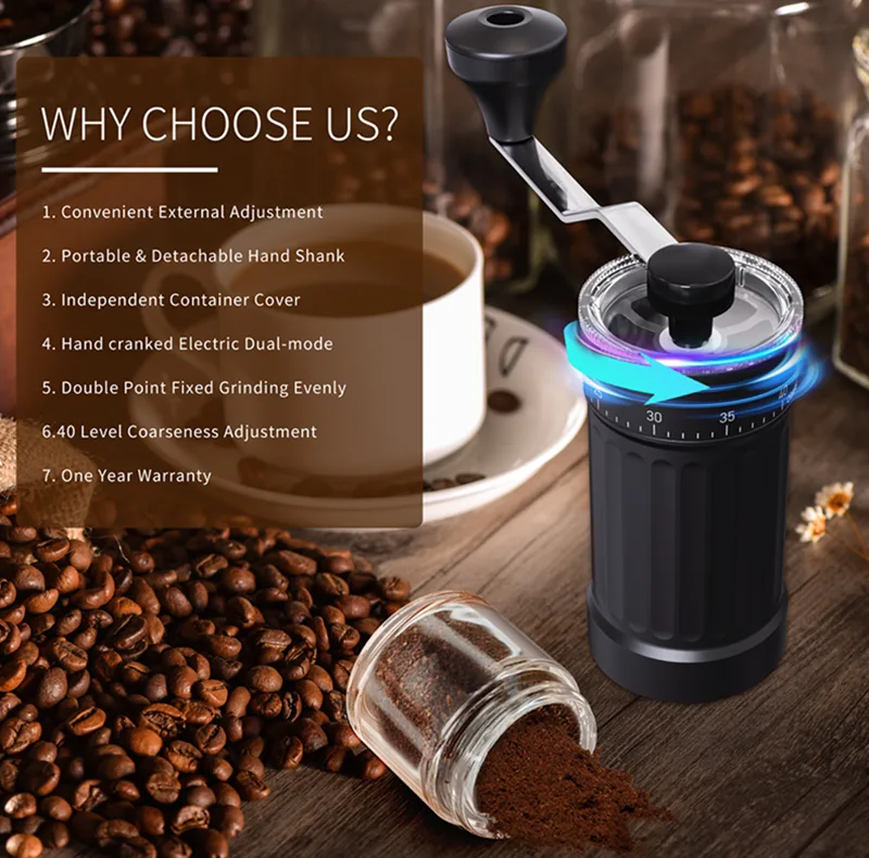 آسیاب دستی قهوه کی ال تی مدل Manual Coffee Grinder