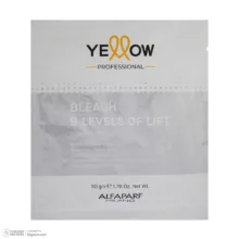 پودر دکلره یلو مدل 9Levels of lift وزن 50 گرم رنگ سفید