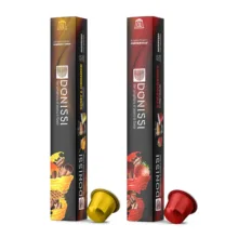 کپسول قهوه عسل دارچین دونیسی و توت فرنگی دونیسی 2 بسته 10 عددی