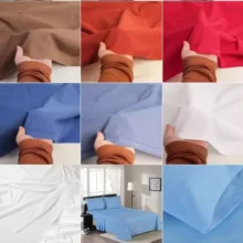 ملحفه ناتوسا مدل کشدار میکرو دو نفره سایز 180x200 سانتی متر