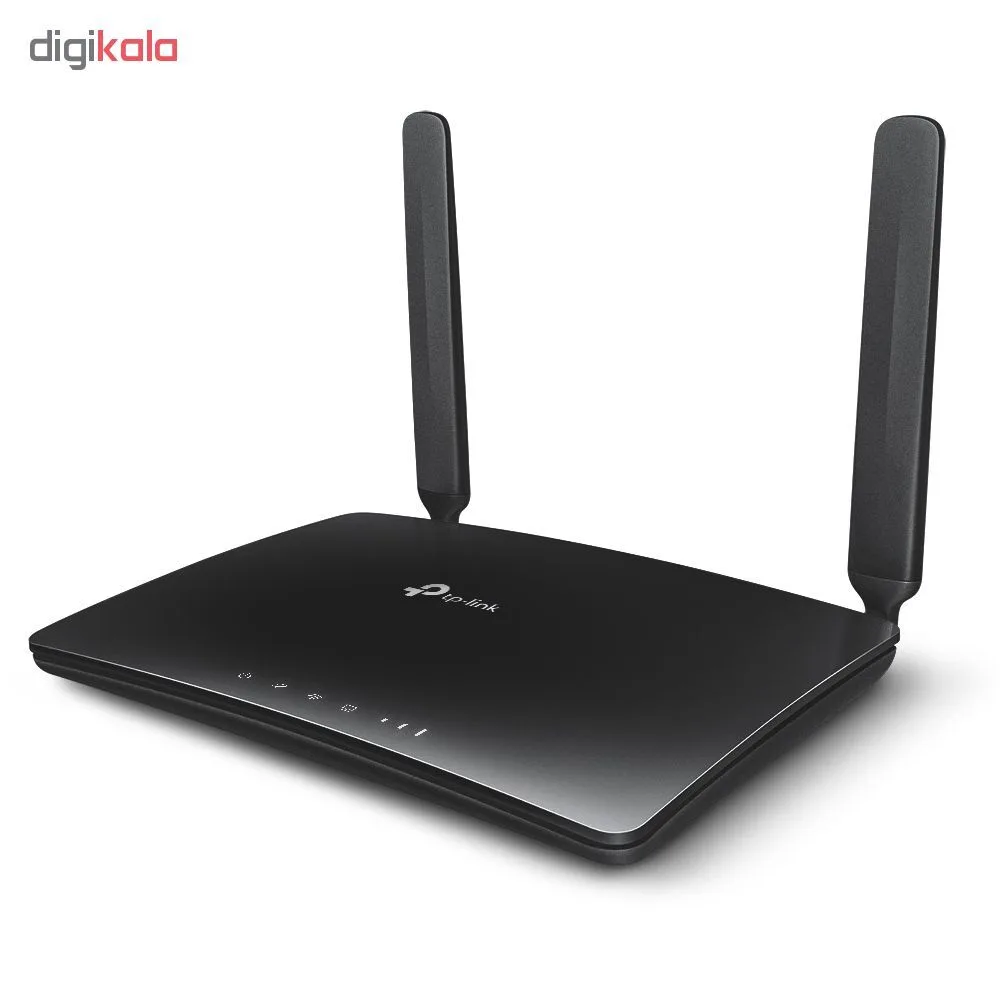 مودم روتر بیسیم تی پی-لینک مدل Archer MR200/AC750_Ver-4 با پشتیبانی از 4G LTE و 3G، دو آنتن خارجی، فرکانس دوگانه 2.4 و 5 گیگاهرتز، سرعت انتقال داده تا 300 مگابیت بر ثانیه، قابلیت اتصال 64 کاربر، پشتیبانی از سیم کارت میکرو و امکانات WPS و کلید روشن/خاموش