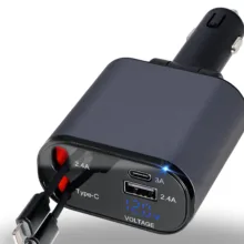 شارژر فندکی 120 وات مدل 4IN1