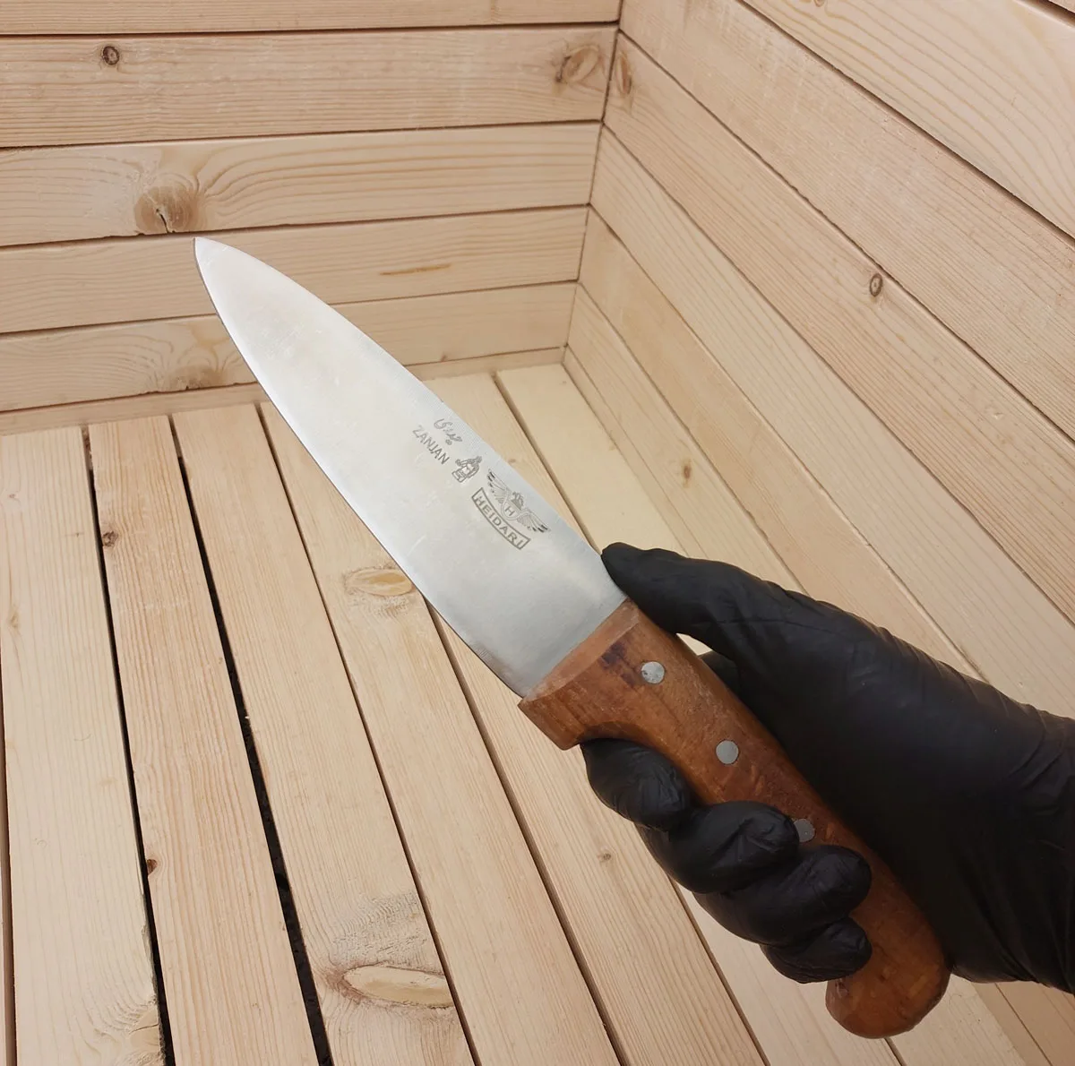 چاقو آشپزخانه حیدری زنحان کد 7107