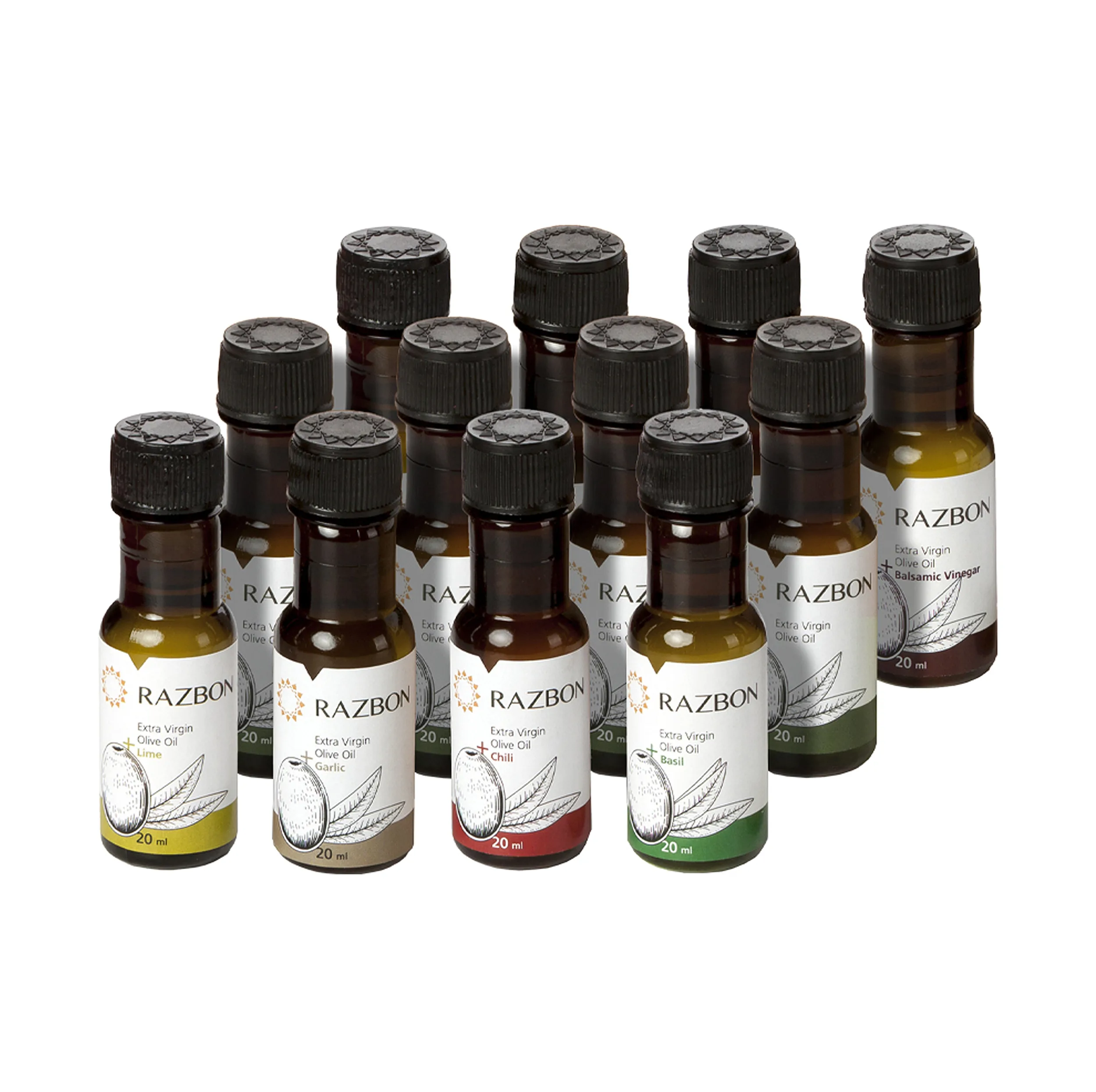 روغن زیتون فرابکر با بو رزبن - 20 میلی‌لیتر بسته 12 عددی