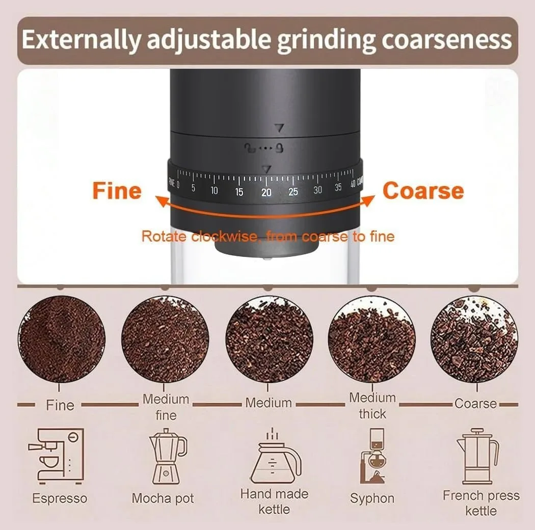 آسیاب قهوه مدل شارژی Electric Coffee Grinder