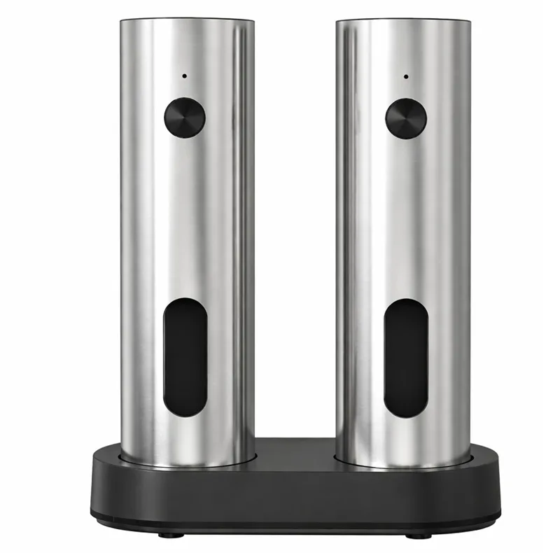 فلفل ساب و نمک ساب شارژی مدل KYMQ-67C مجموعه 2 عددی به همراه استند شارژ