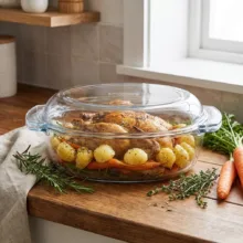 ظرف پخت پیرکس مدل مرغ خوری کد 5/8L