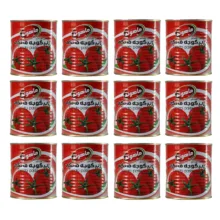 رب گوجه فرنگی ماهوند _800 گرم بسته 12 عددی