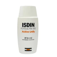 کرم ضدآفتاب بدون رنگ ایزدین SPF50 مدل FOTOULTRA 100 ACTIVE UNIFY ‌مناسب انواع پوست، حجم 50 میلی‌‌لیتر