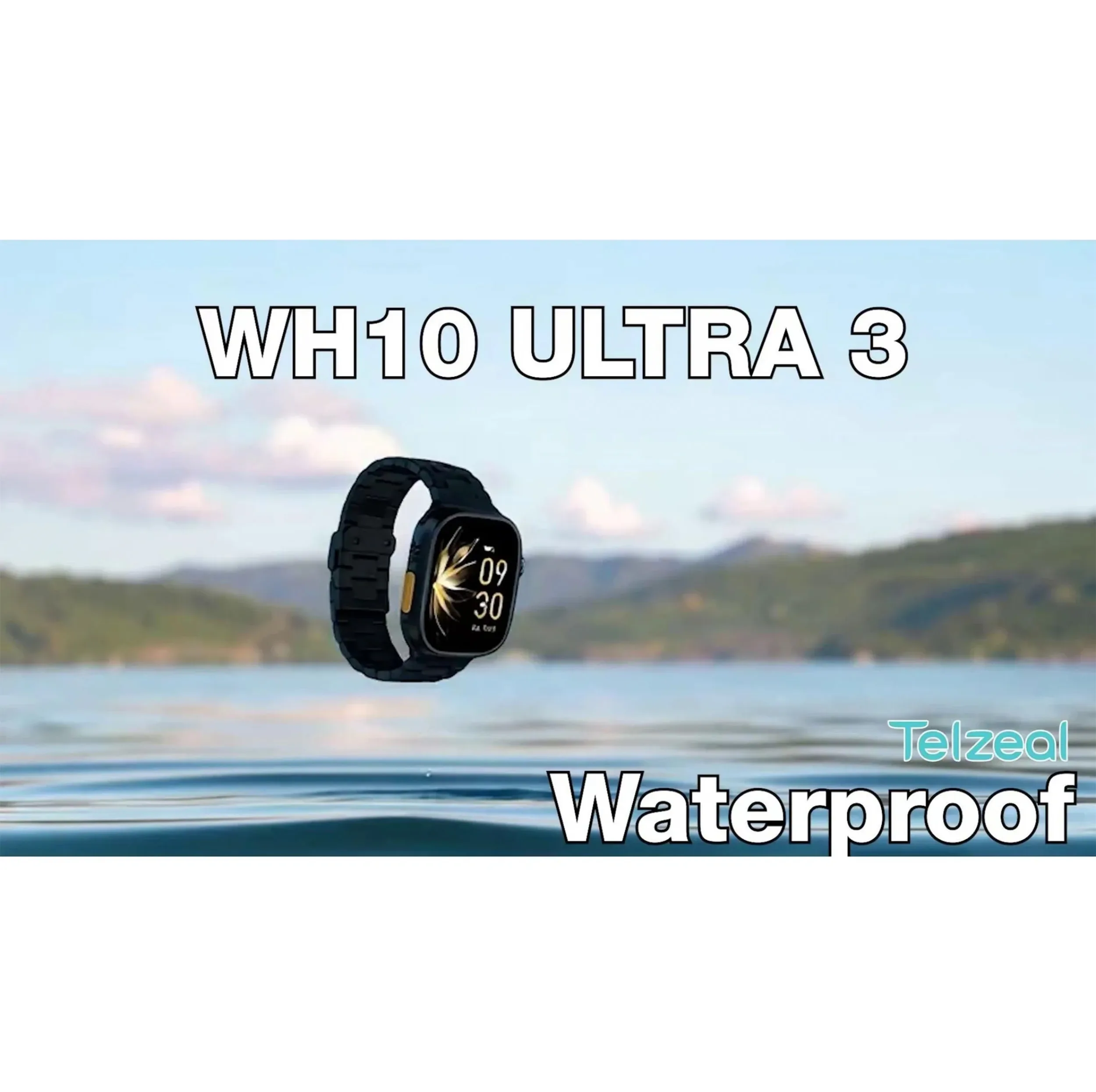 ساعت هوشمند تلزیل مدل WH10 ULTRA3 با بند فلزی