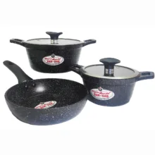 سرویس قابلمه و تابه گرانیتی  5 پارچه زرساب مدل لایم LI-8330