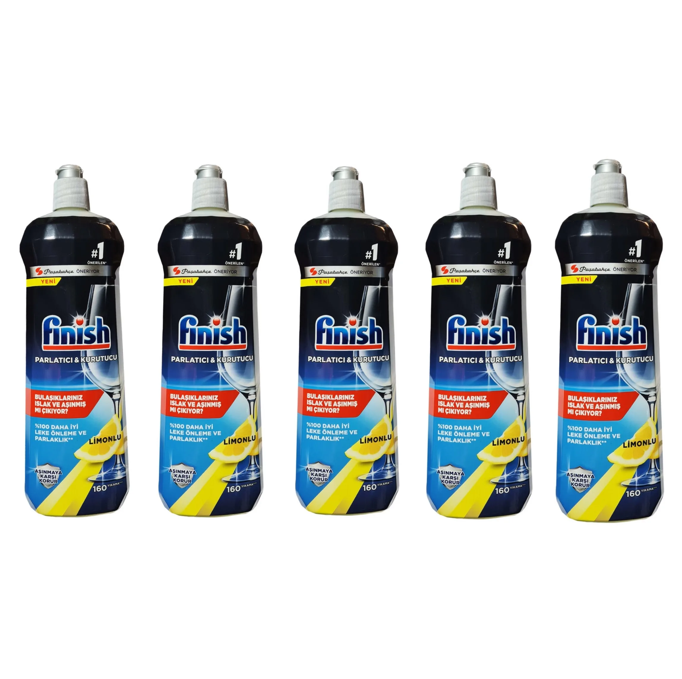 مایع جلادهنده ماشین ظرفشویی فینیش مدل parlatici lemon حجم 800 میلی لیتر مجموعه 5 عددی