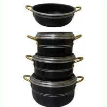 سرویس قابلمه و تابه گرانیتی 7 پارچه یاراشیق مدل کودک 097