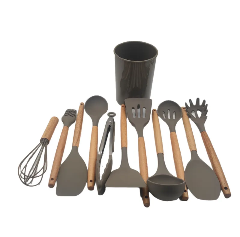 سرویس کفگیر و ملاقه 12 پارچه مدل کیچن ست silicone