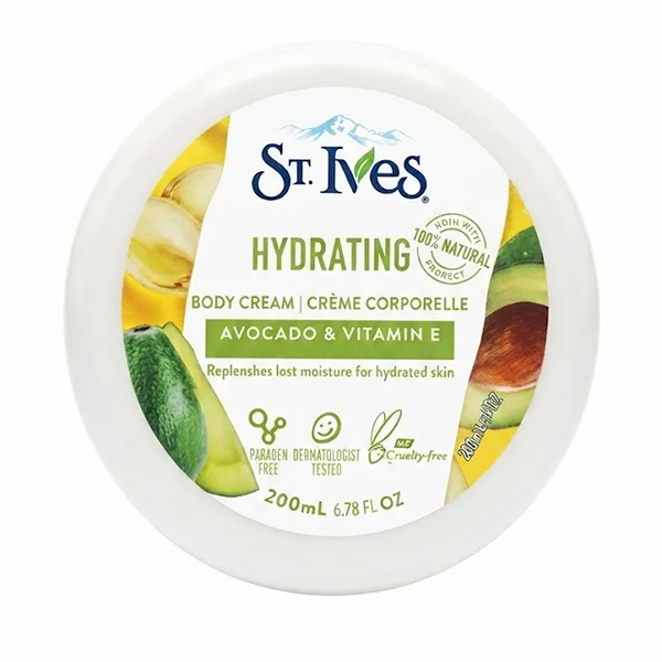 کرم آبرسان بدن St. Ives (مدل آووکادو و ویتامین E)