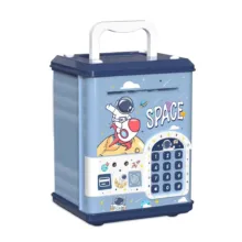 اسباب بازی مدل قلک رمز دار گاوصندوقی طرح فضا نورد اثر انگشتی کد SAFE.BOX-TRB