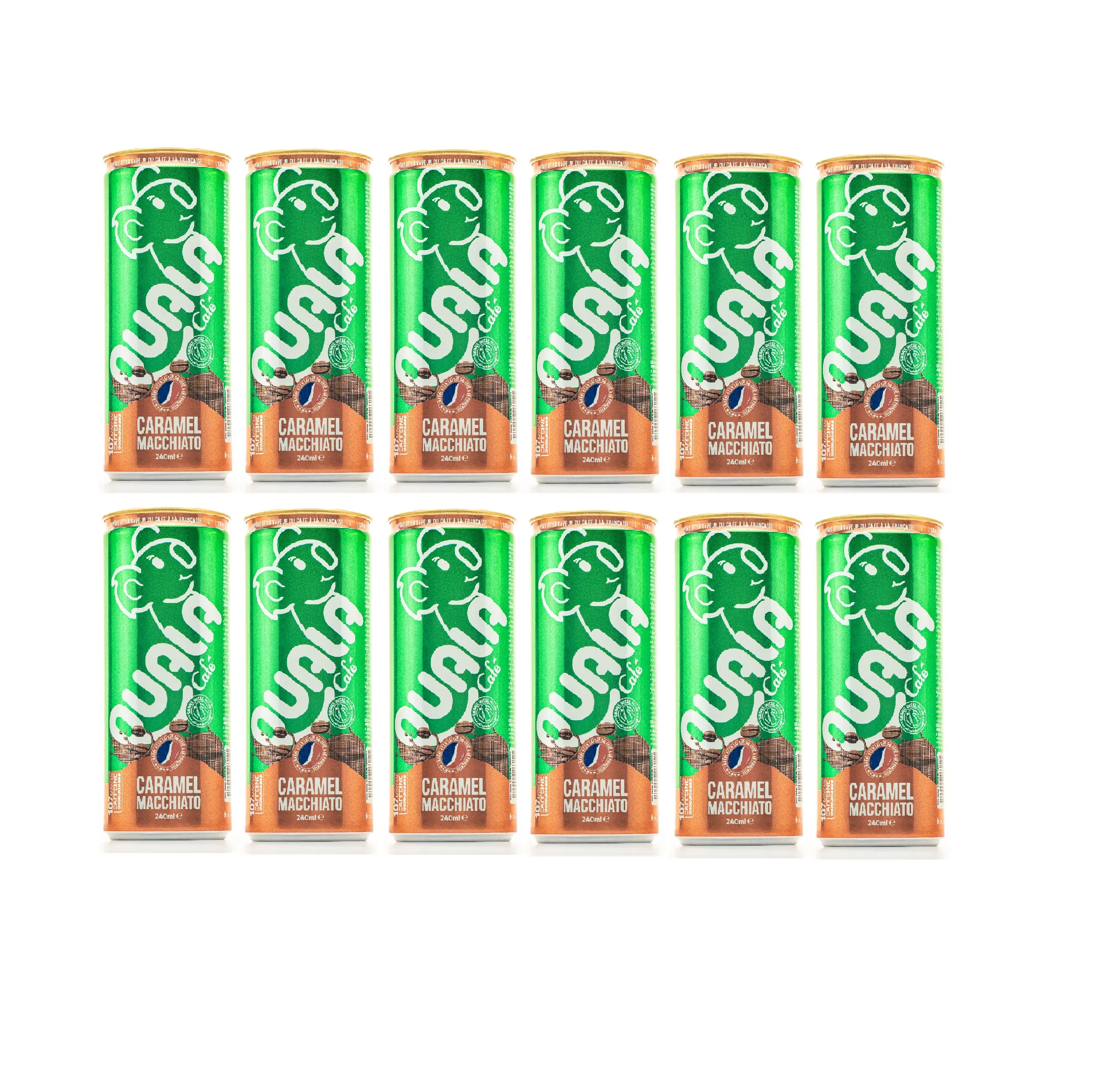 آیس کافی طعم کارامل ماکیاتو کوالا - 240 گرم بسته 12 عددی