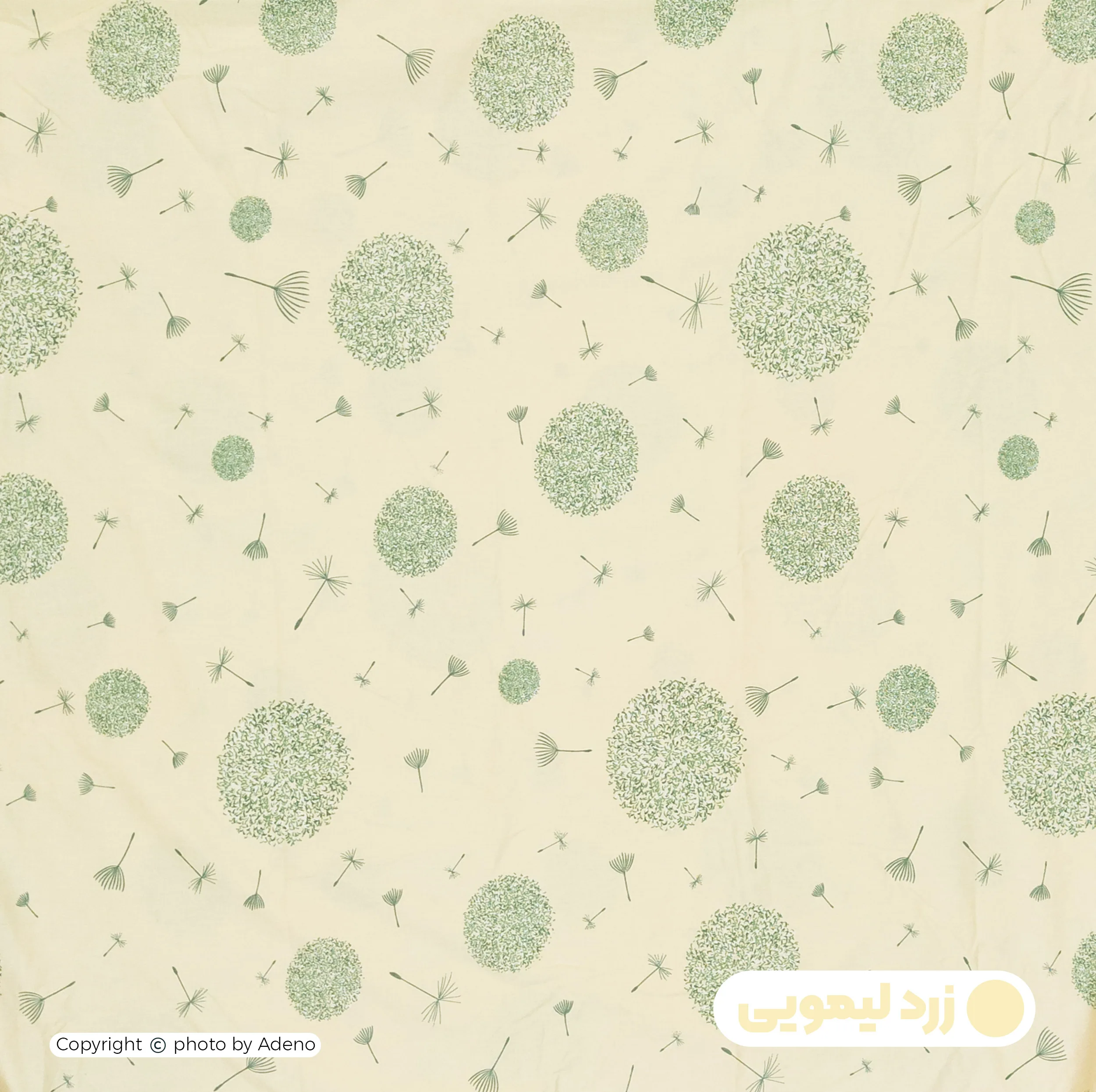 ملحفه فیلور آدنو مدل قاصدک کد FI112 دونفره سایز 180x200 سانتیمتر