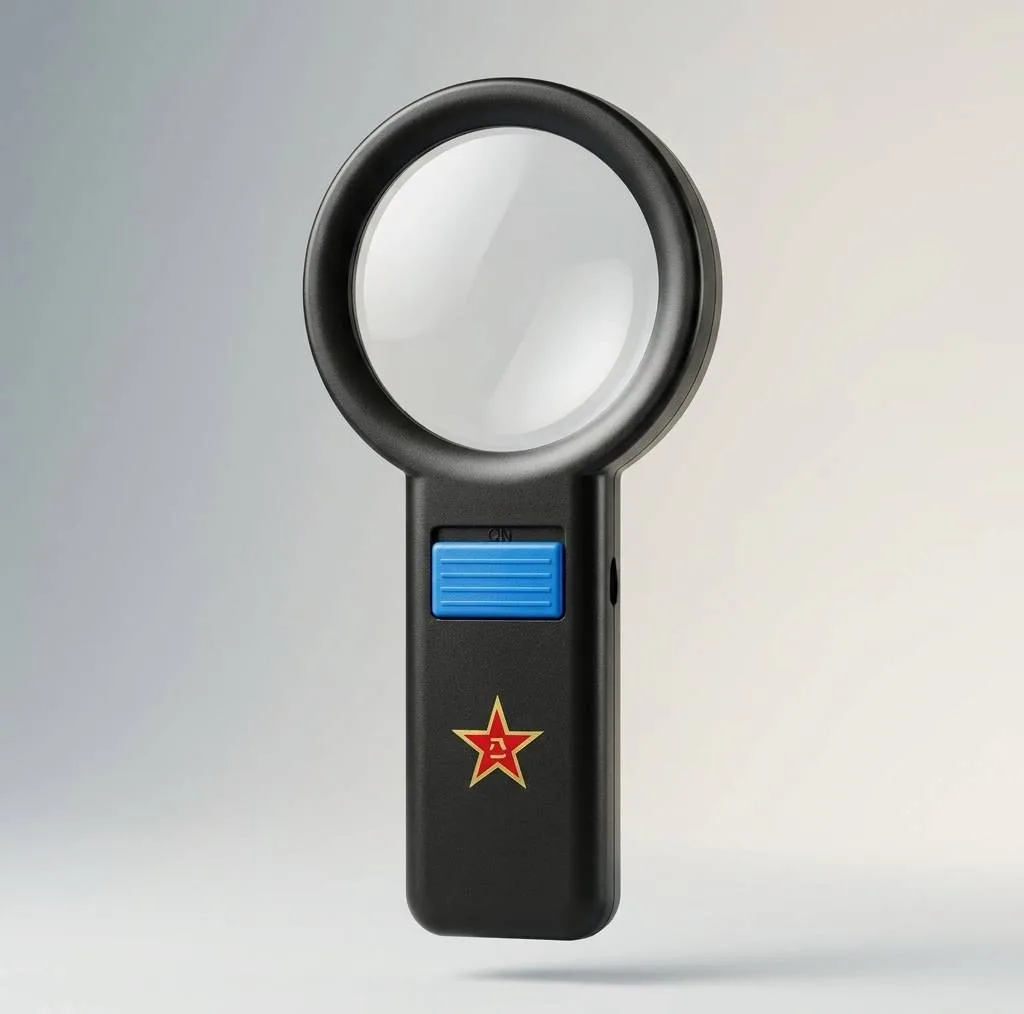 ذره بین مدل چراغ دار کد 80Mm