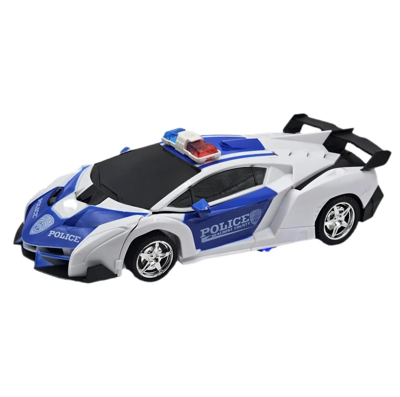 ماشین بازی کنترلی ناب سل مدل لامبورگینی پلیس تبدیل شونده شارژی چراغدار کد LAMBORGHINI REMOTE CONTROL DEFORMED CAR WITH LIGHT