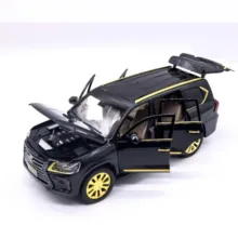 ماشین بازی  مدل فلزی عقبکش موزیکال TOYOTA LAND CRIUSER