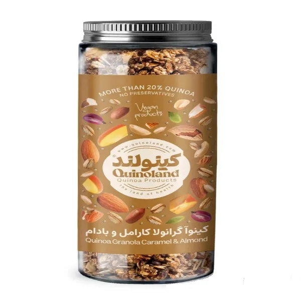 گرانولا کارامل و بادام کينوا کينولند - 370 گرم
