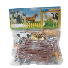 فیگور مدل باغ وحش حیوانات وحشی و اهلی بسته 15 عددی