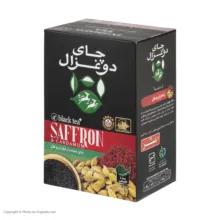 چای سیاه با زعفران و هل دوغزال - 400 گرم