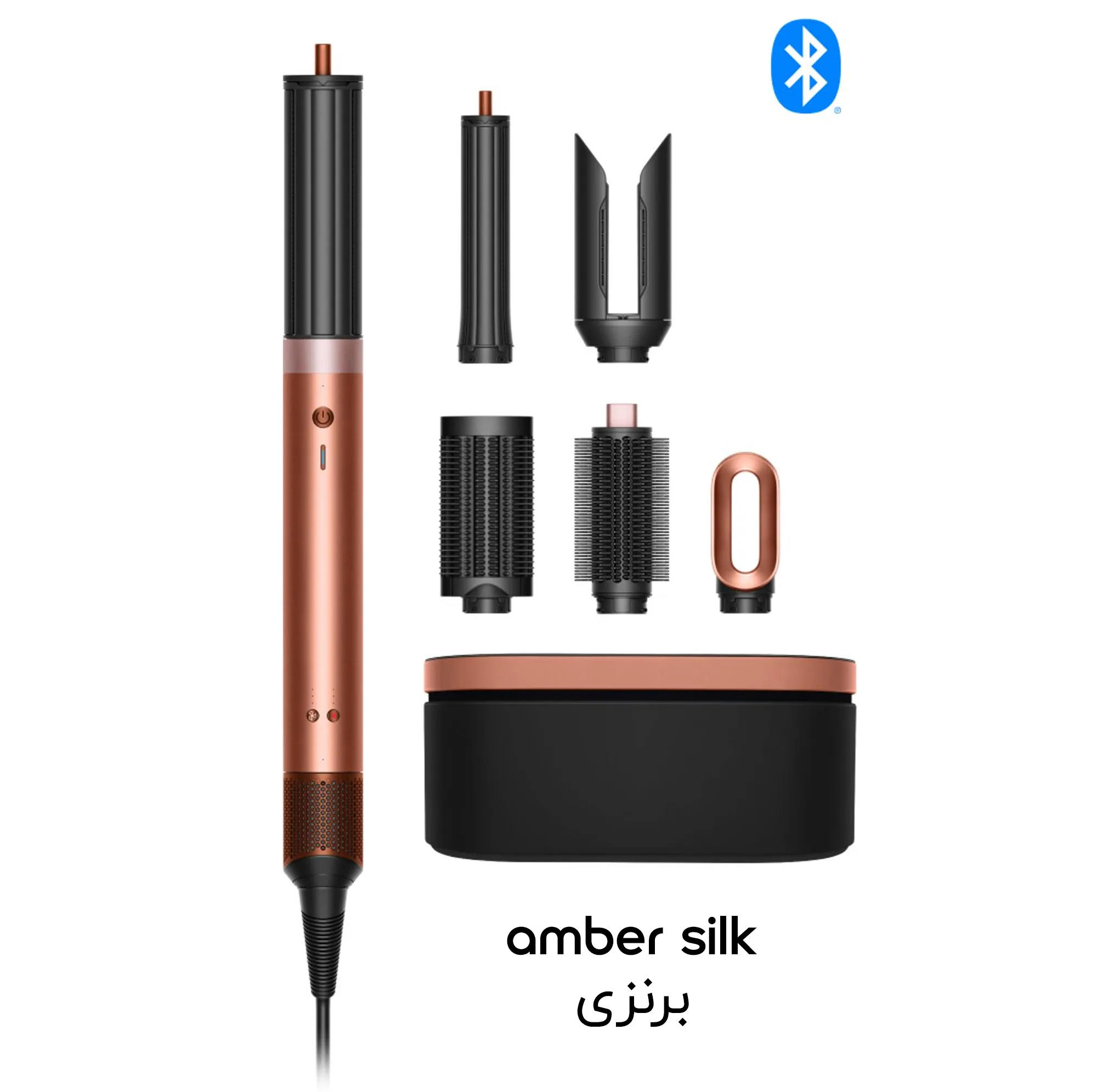 سشوار برس‌دار حالت‌دهنده دایسون مدل Airwrap Co-anda2x HS09 Straight+Wavy