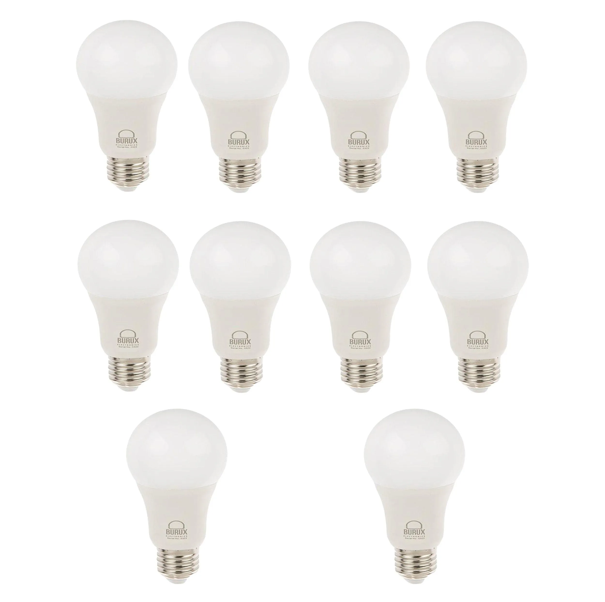 لامپ LED بروکس 10 وات مدل A60 پایه E27 بسته 10 عددی