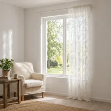 پرده نوین دکور سیلوانا مدل تور راشل 99 سایز 280 × 290 سانتی‌متر