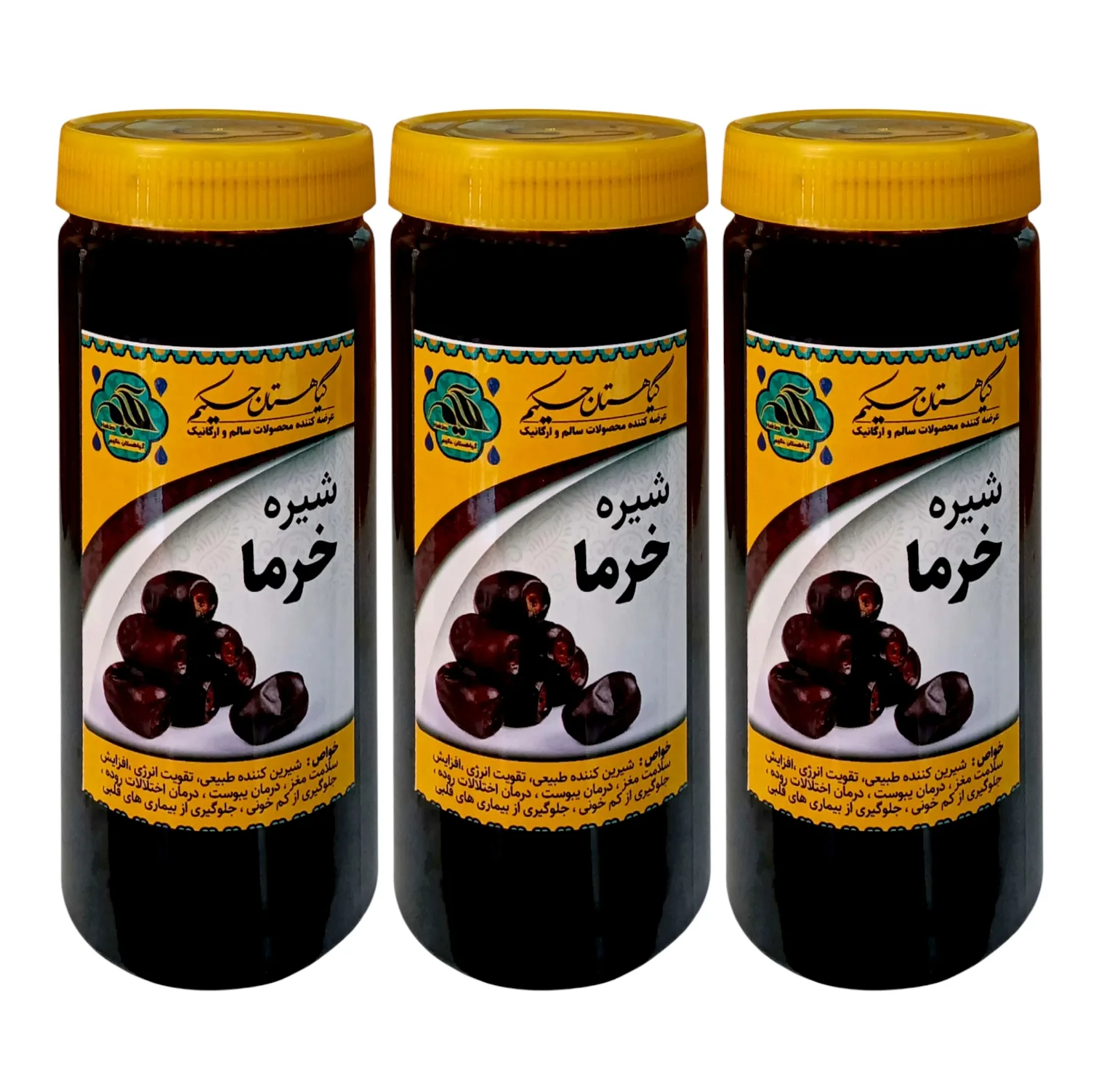 شیره خرما گیاهستان حکیم - 1 کیلوگرم بسته 2 عددی