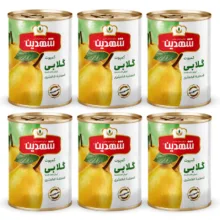 کمپوت گلابی شهدین – 370 گرم بسته 6 عددی