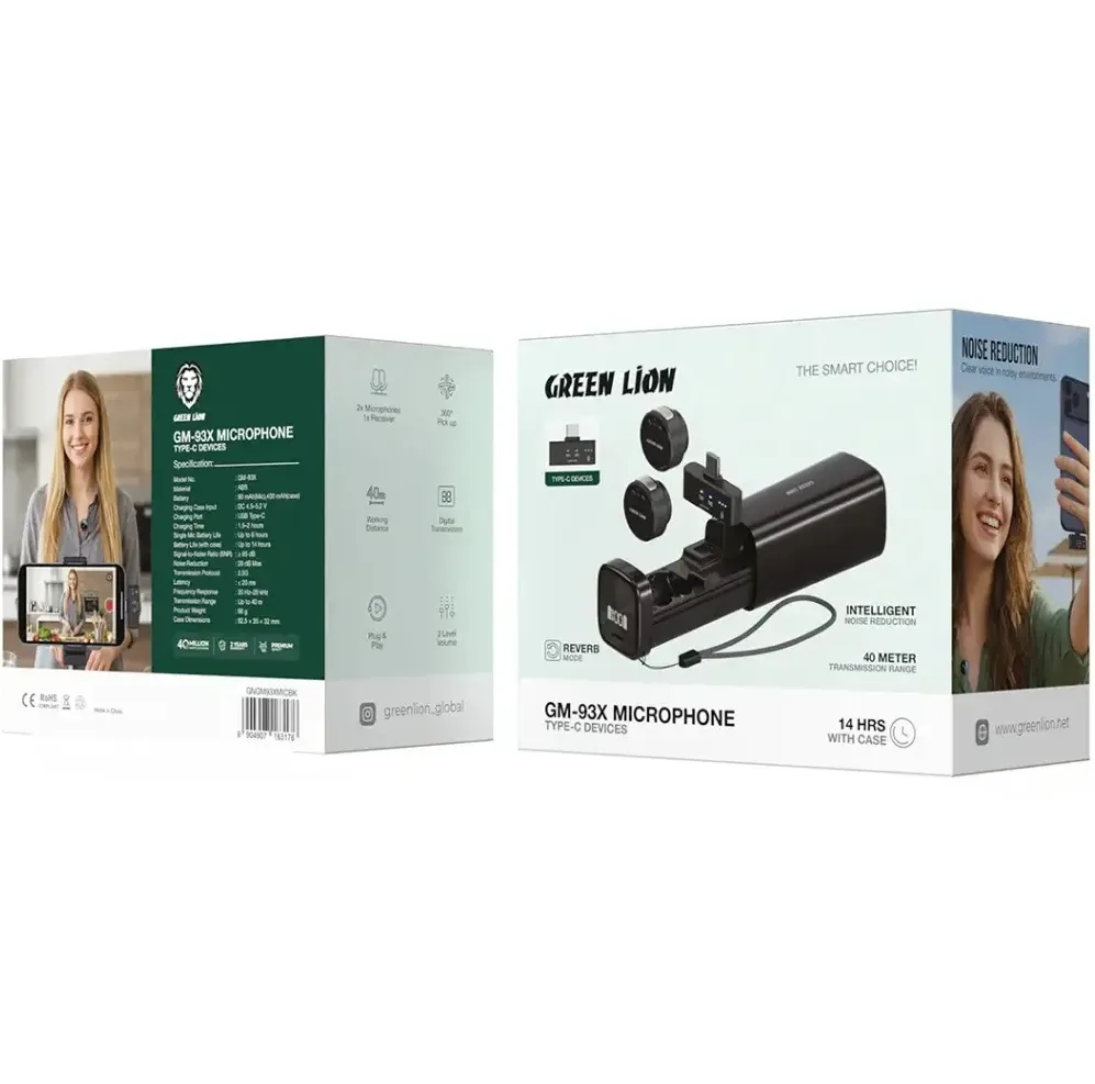 میکروفون گرین لاین مدل GM-93X درگاه اتصال تایپ سی