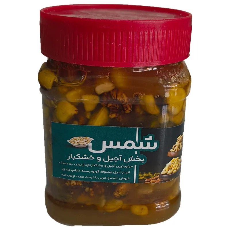 معجون گرم چهار مغز و عسل شمس - 520 گرم