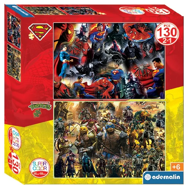 پازل 260 تکه مدل super color 6 مناسب برای کودکان و نوجوانان