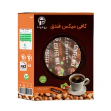 کافی میکس با پودر شیر فندق بدون شکر و شیرین شده استویا پپتینا بسته 10 عددی