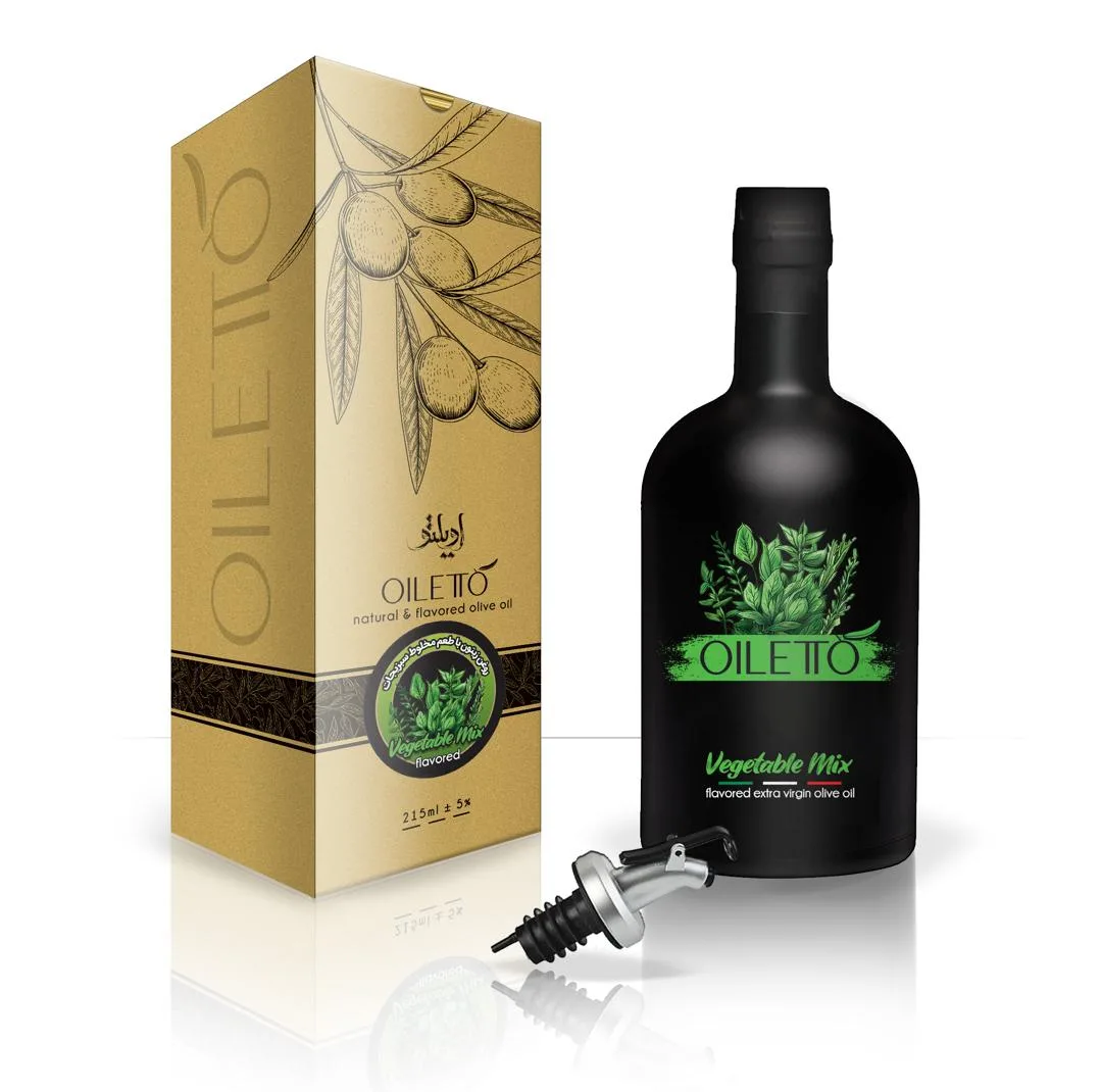 روغن زیتون با بو فرابکر، کلاسیک، فلفل قرمز، آویشن، گلپر، مخلوط سبزیجات، ریحان، سیر و لیمو، سیر اویلتو - 215 میلی لیتر بسته 8 عددی